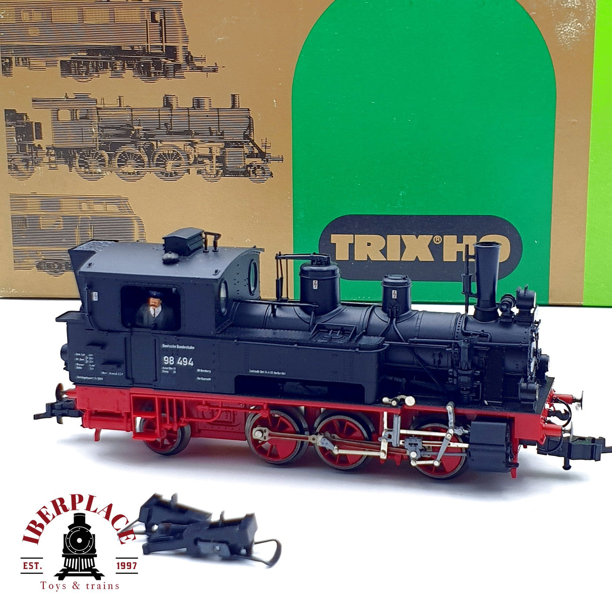 ♻️ ✨ Trix 22414 Locomotora vapor BR 98 526 DRG Epoca II  Escala H0 1:87 DC 2/3