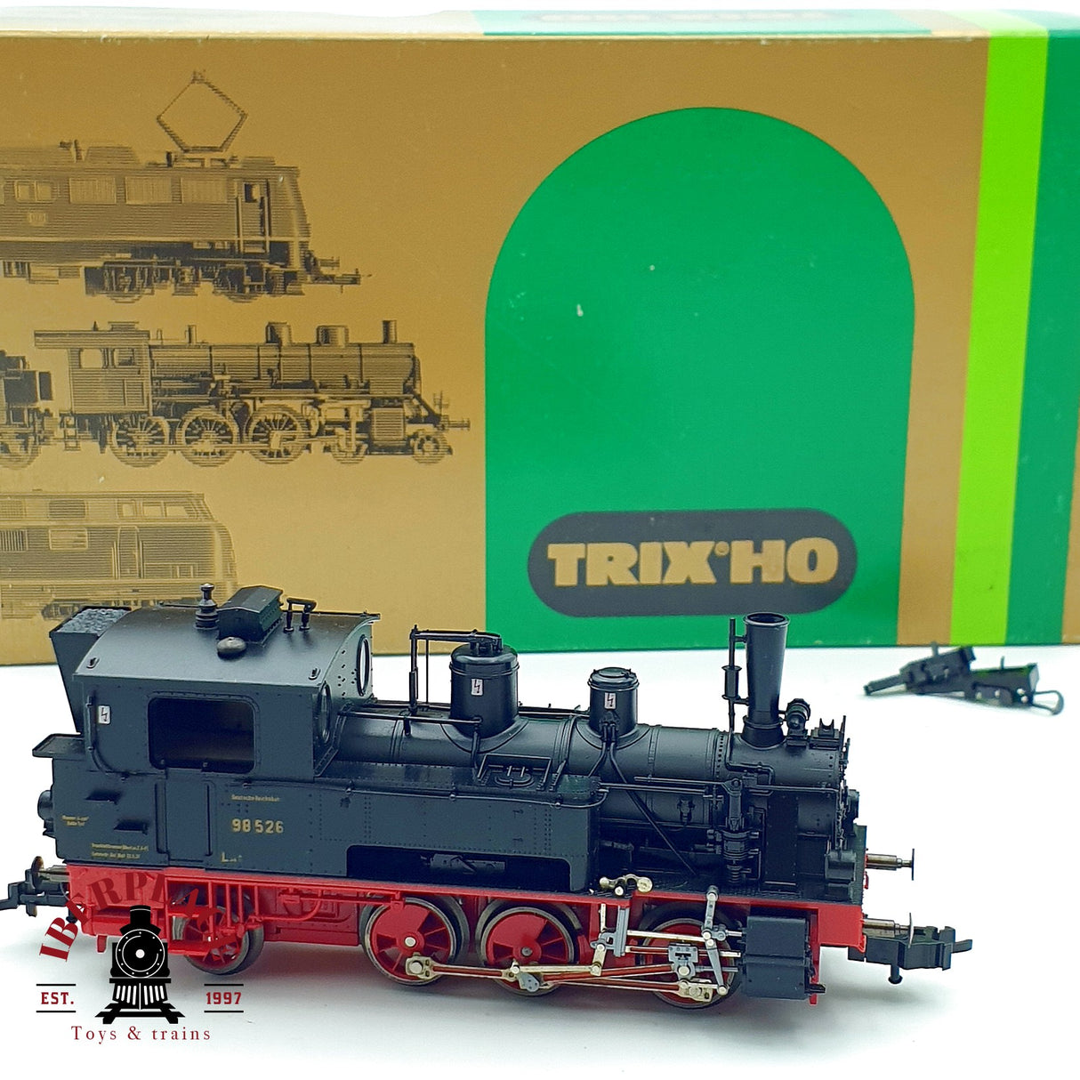 ♻️ ✨ Trix 22414 Locomotora vapor BR 98 526 DRG Epoca II  Escala H0 1:87 DC 3/3