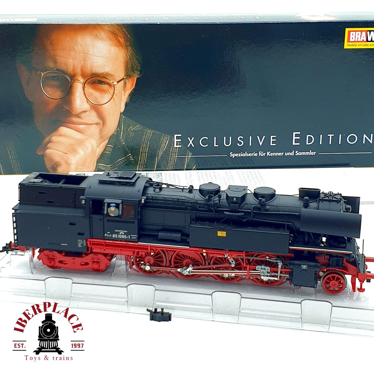 ♻️ ✨ Brawa 0614 Locomotora vapor BR 65 1086-1 DR Epoca IV Escala H0 1:87 DC