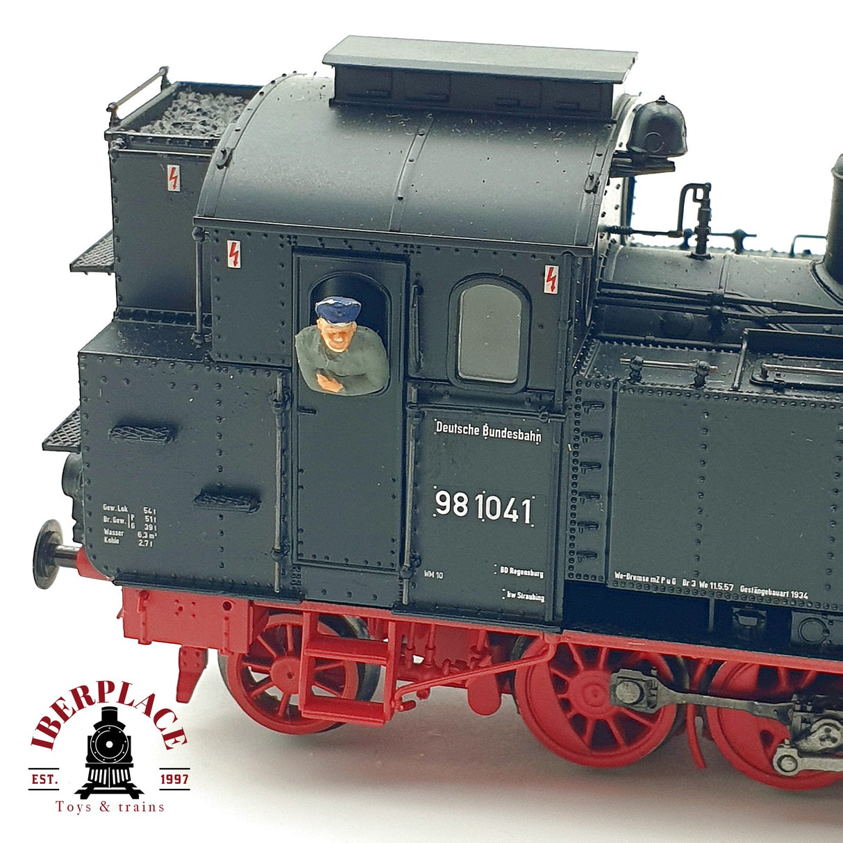 ♻️ ✨ Brawa 40554 Locomotora vapor BR 98 1041 DB Epoca III Escala H0 1:87 DC