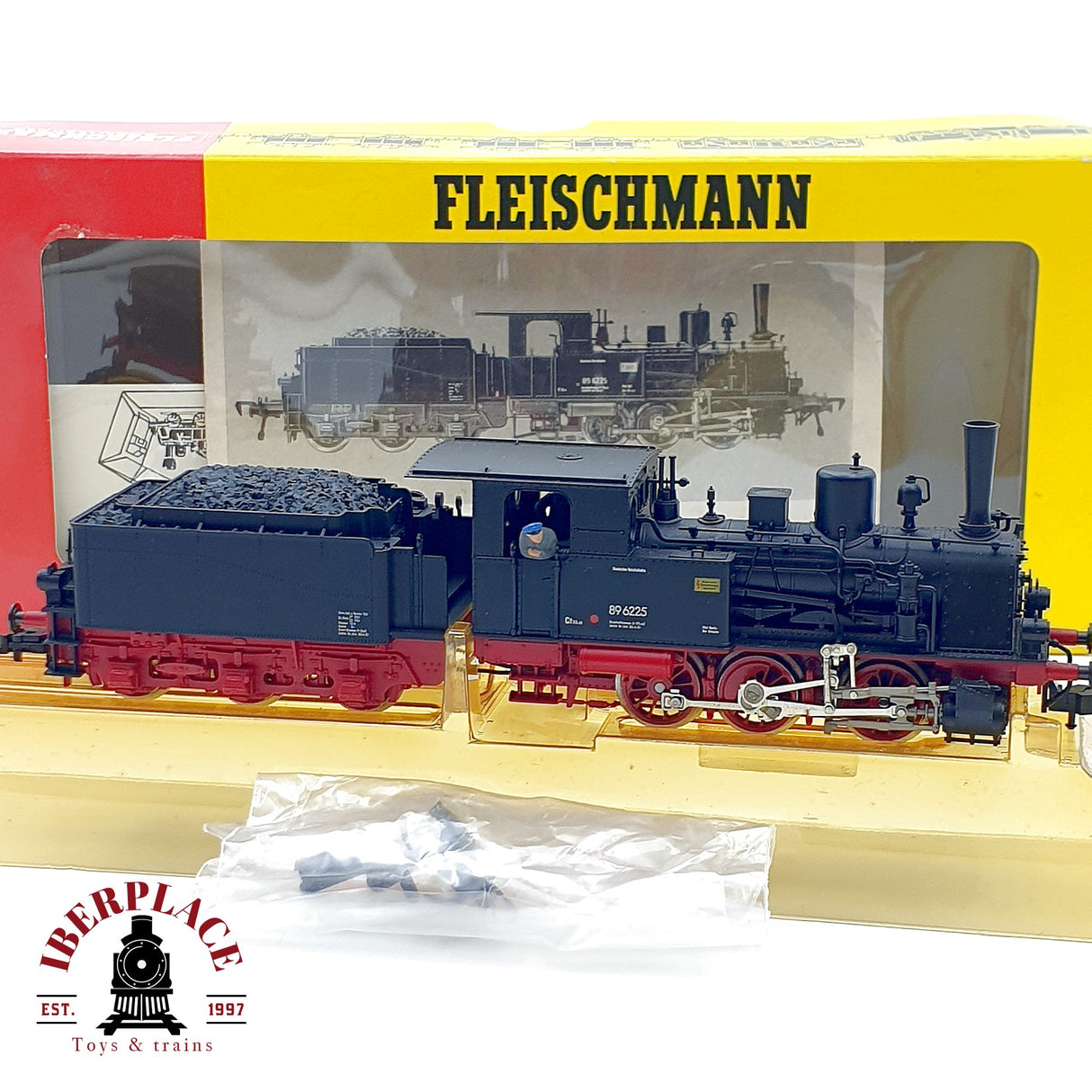 ♻️✨ Fleischmann 4115 Locomotora vapor BR 89 6225 DRG Epoca II Escala H0 1:87 DC