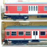 ♻️✨ Fleischmann Lote 4 coches n-Wagen DB AG Verkehrsrot 5648 5649 5647 Escala H0 1:87 DC