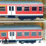 ♻️✨ Fleischmann Lote 4 coches n-Wagen DB AG Verkehrsrot 5648 5649 5647 Escala H0 1:87 DC