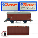 ♻️ ✨ Roco 46820 vagón mercancías cerrado G10 DB época III + plataforma de vagón para repuesto Escala H0 1:87 DC