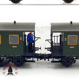 ♻️ ✨ Roco 44804 44800 set 3x vagones pasajeros furgón DB época III Escala H0 1:87 DC