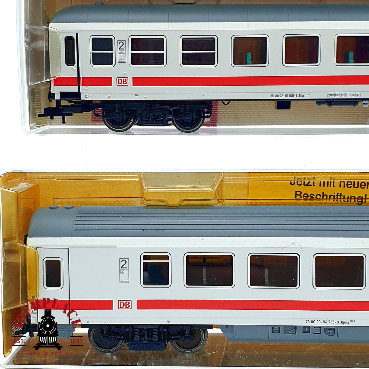 ♻️✨ Fleischmann 5182-5188 set 5x vagones IC ICE DB AG época V Escala H0 1:87 DC