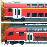 ♻️✨ Fleischmann 5620 5625 set 4x vagones doble piso DB Regio Ep V Escala H0 1:87 DC