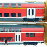 ♻️✨ Fleischmann 5620 5625 set 4x vagones doble piso DB Regio Ep V Escala H0 1:87 DC