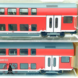 ♻️✨ Fleischmann 5620 5625 set 4x vagones doble piso DB Regio Ep V Escala H0 1:87 DC
