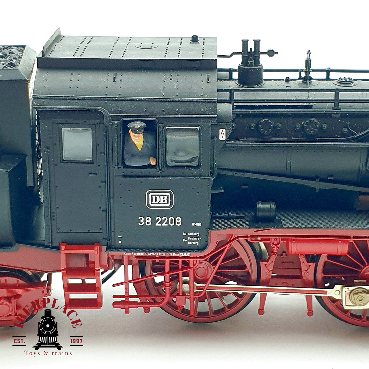 ♻️✨ Fleischmann 4166K Locomotora vapor BR 38 2208 DB Epoca III Escala H0 1:87 DC