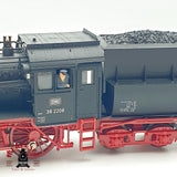 ♻️✨ Fleischmann 4166K Locomotora vapor BR 38 2208 DB Epoca III Escala H0 1:87 DC