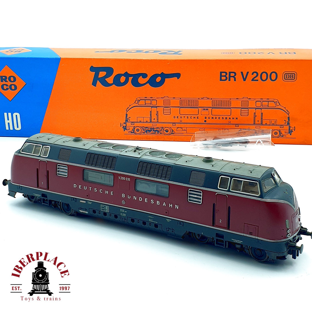 ♻️ ✨ Roco 43522 Locomotora diesel V 200 035 DB Epoca III Escala H0 1:87 DC