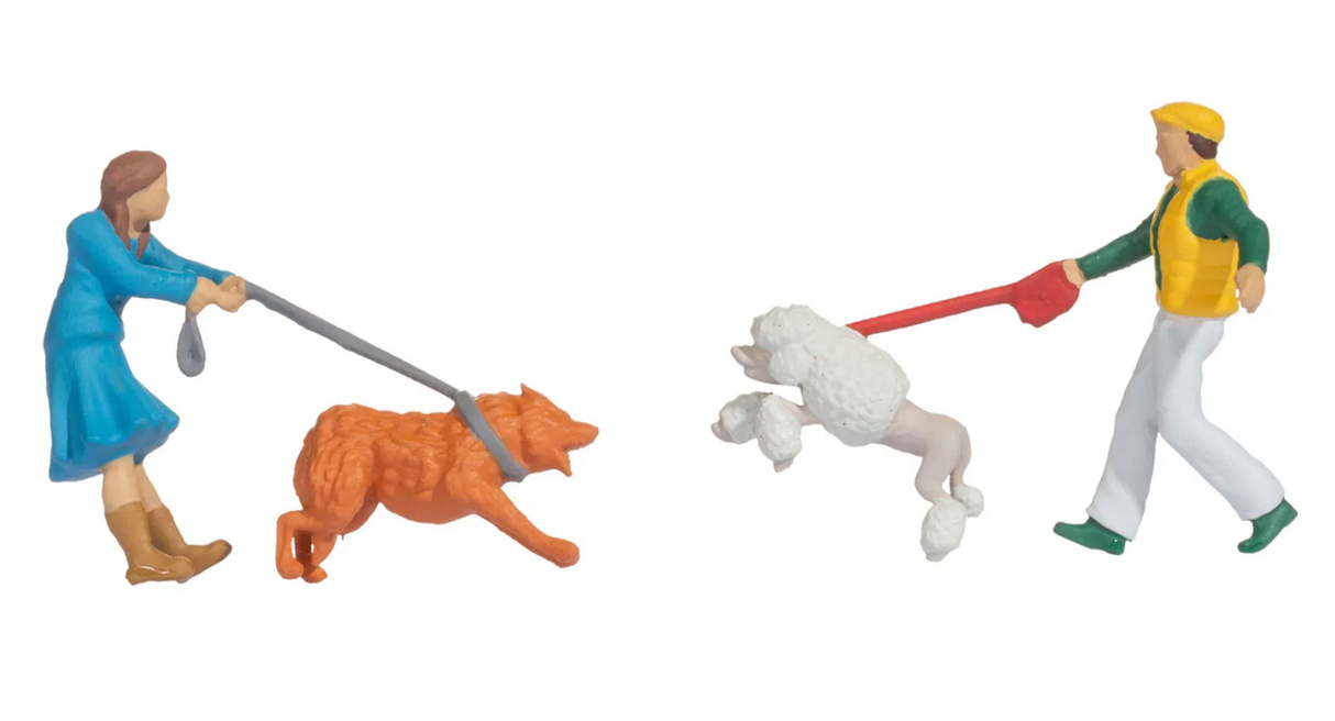 🆕 Noch - 16602 - Figuras "Encuentro Peligroso entre Perros" - Escala H0 1:87