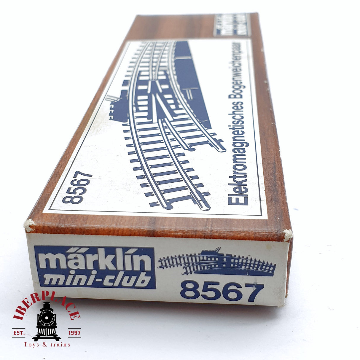 ♻️ 2da mano - Märklin 8567 Desvío eléctrico curvo izquierda derecha  Z escala 1:220