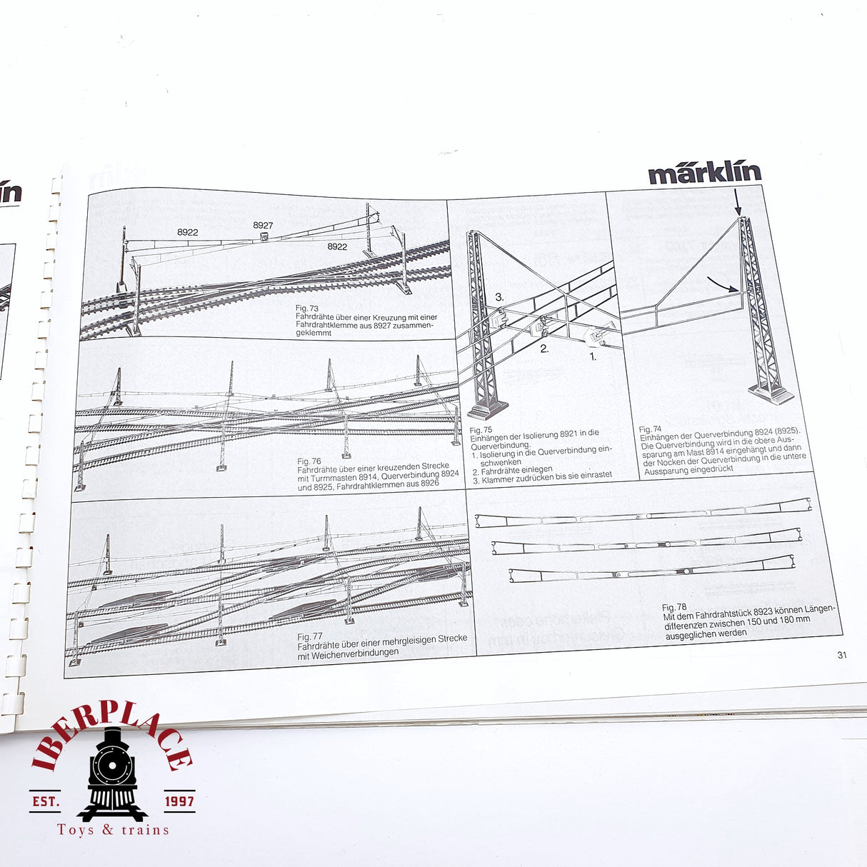 ♻️ 2da mano - Märklin 0290 0212 plano de vías Z escala 1:220