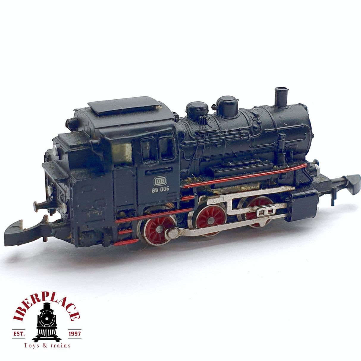 ♻️ 2da mano - Märklin Locomotora de vapor DB 89 006 Negra Z escala 1:220