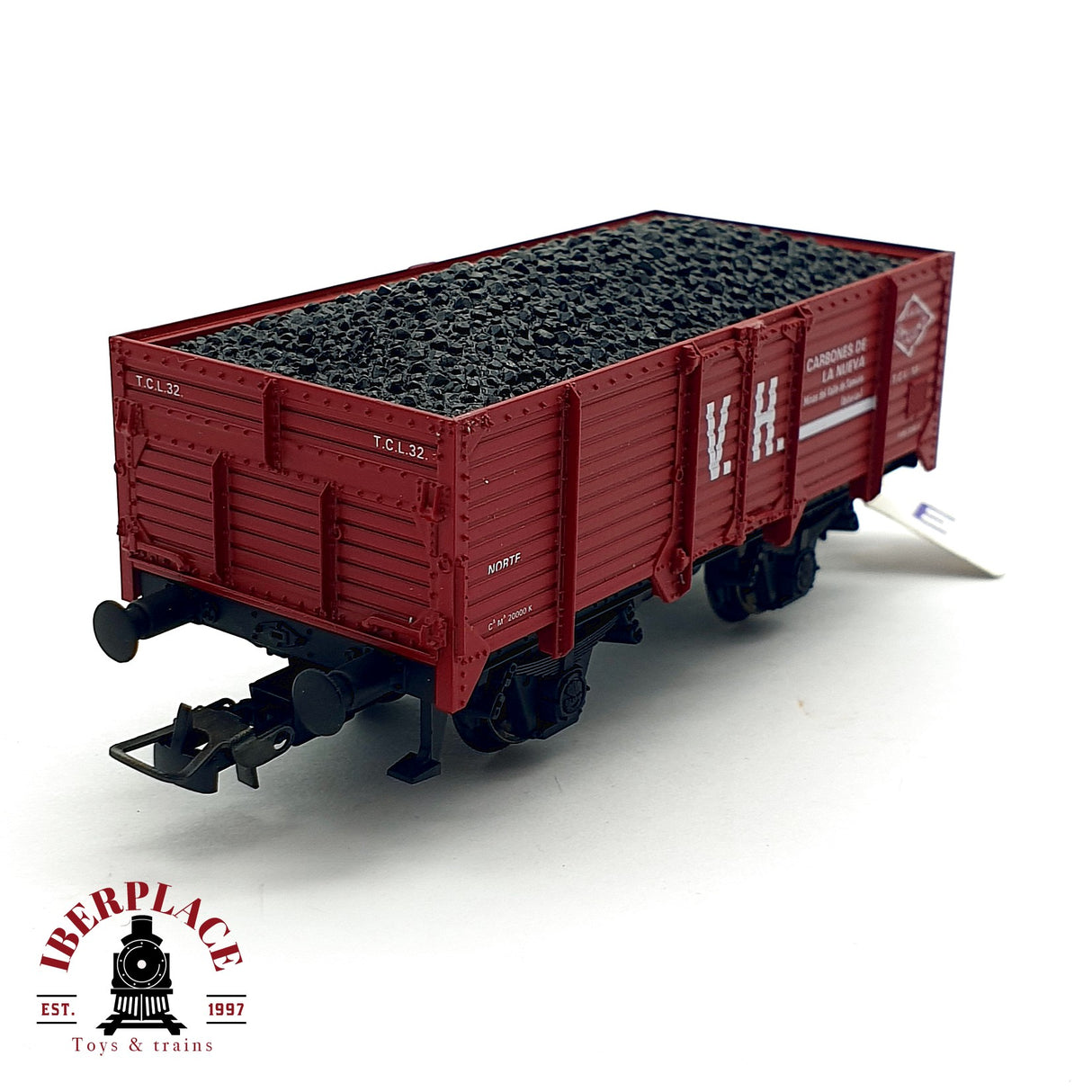 ♻️ DC Electrotren 1969 vagón de bordes carbones la nueva S/G A.A.F.G RENFE H0 escala 1:87 A28