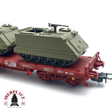 ♻️ DC Electrotren 5142 vagón plataforma con tanques militares H0 escala 1:87 A28