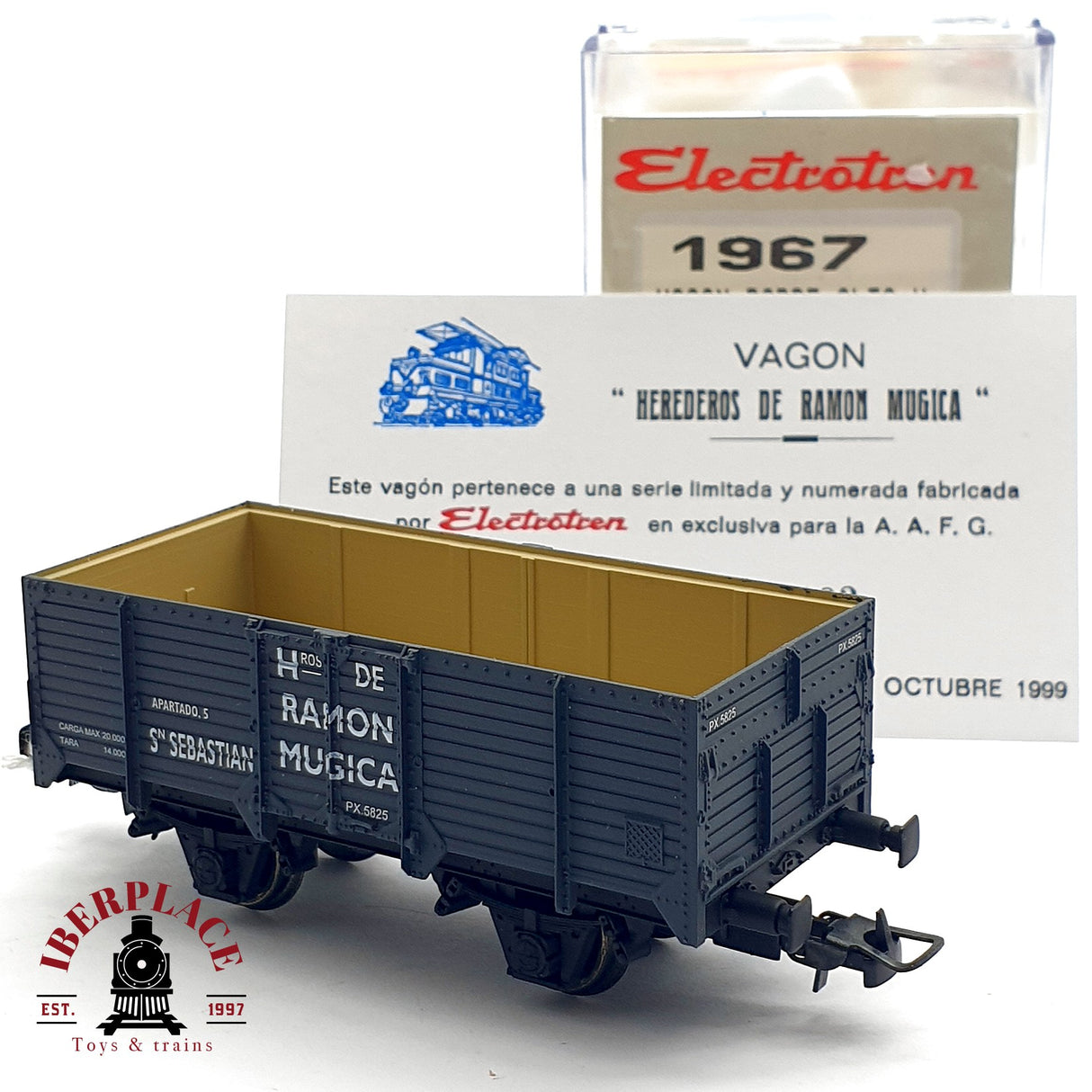 ♻️ DC Electrotren 1967 vagón abierto hermanos ramón Múgica RENFE H0 escala 1:87 A28