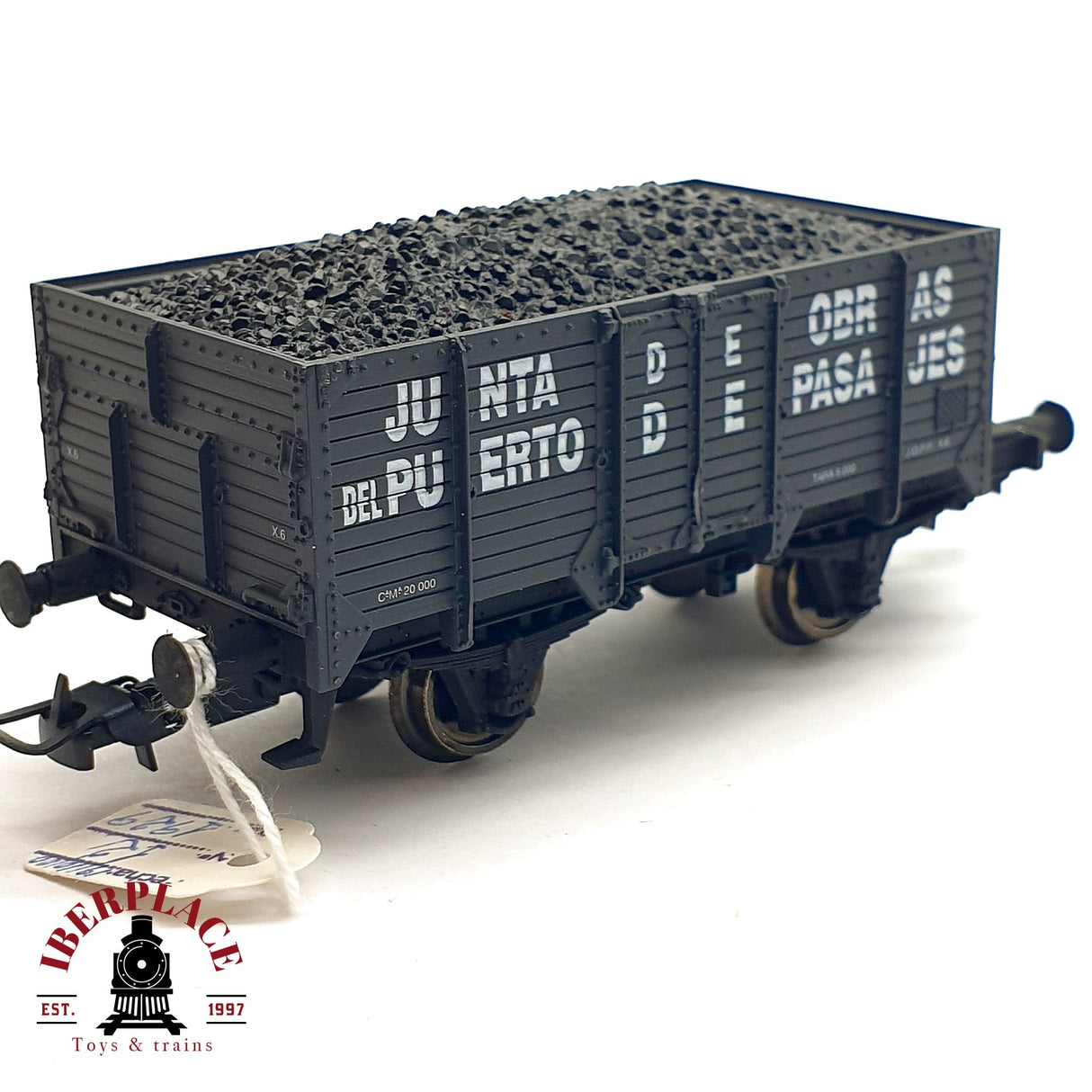 ♻️ DC Electrotren 1929 vagón abierto puerto pasajes con carbón RENFE H0 escala 1:87 A28