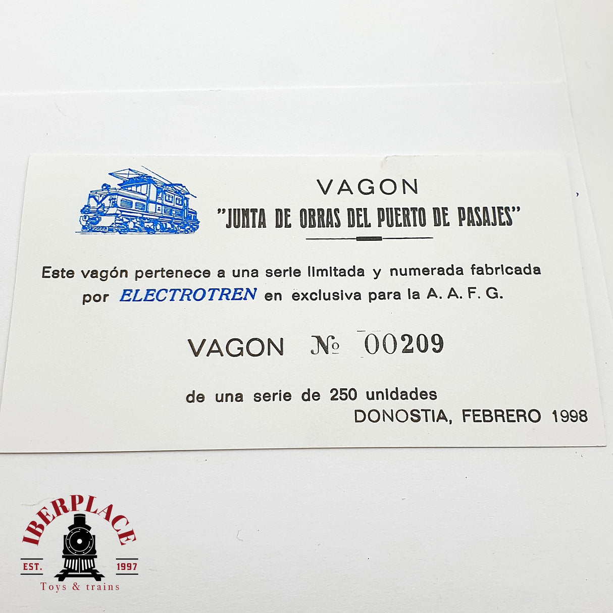 ♻️ DC Electrotren 1929 vagón abierto puerto pasajes con carbón RENFE H0 escala 1:87 A28
