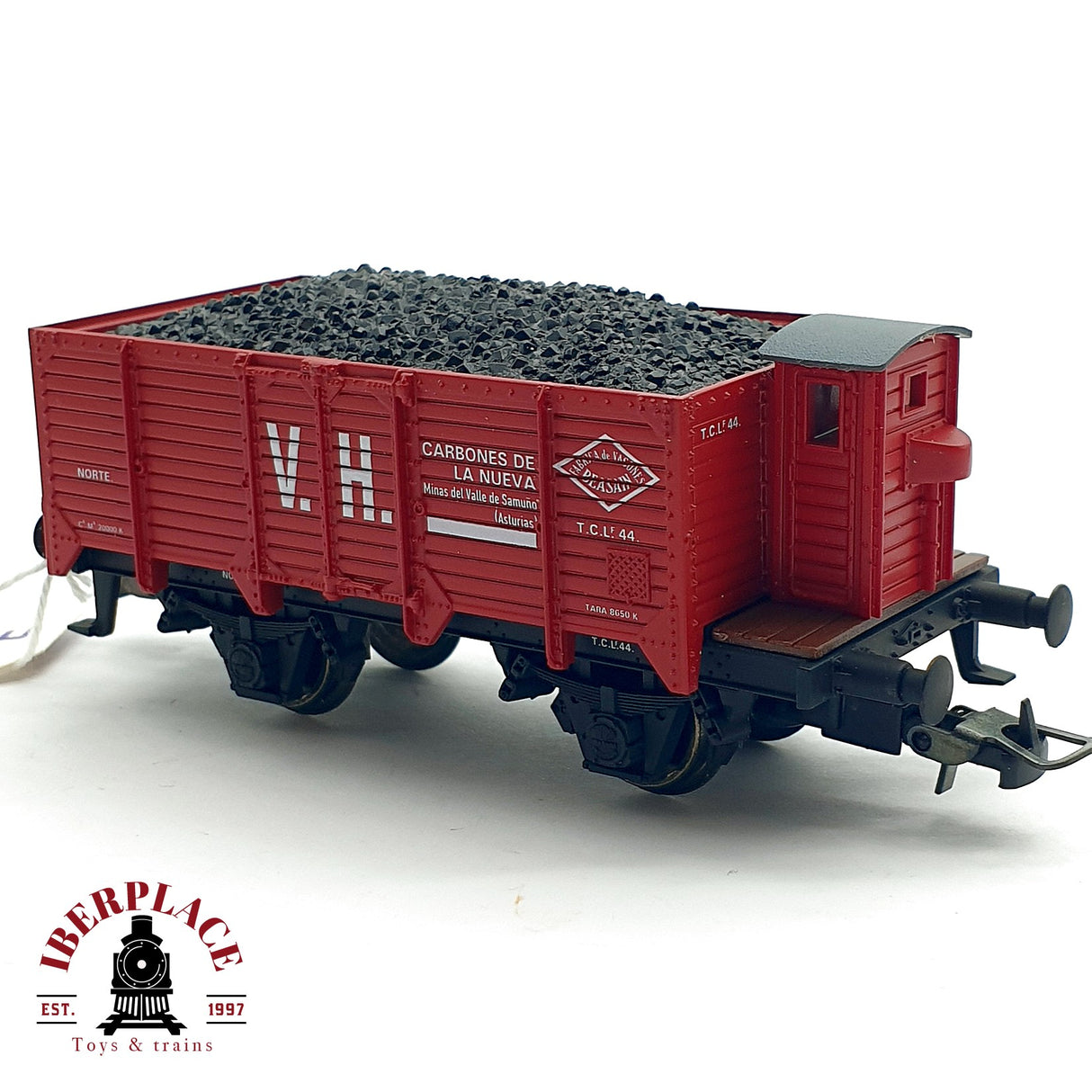 ♻️ DC Electrotren 1970 vagón abierto carbones la nueva C/G A.A.F.G RENFE H0 escala 1:87 A28