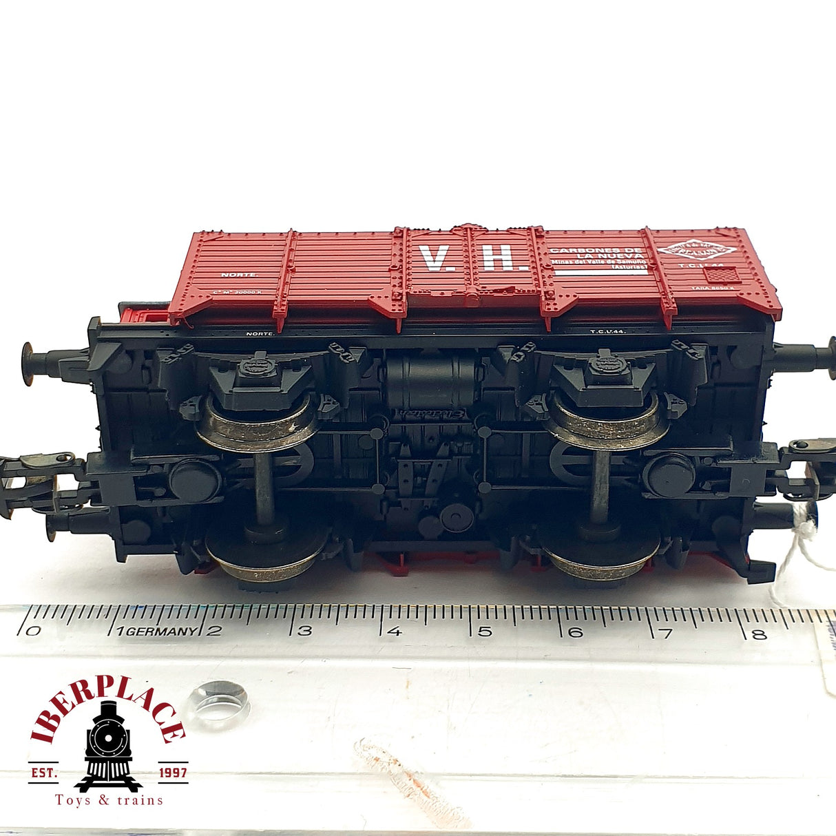 ♻️ DC Electrotren 1970 vagón abierto carbones la nueva C/G A.A.F.G RENFE H0 escala 1:87 A28