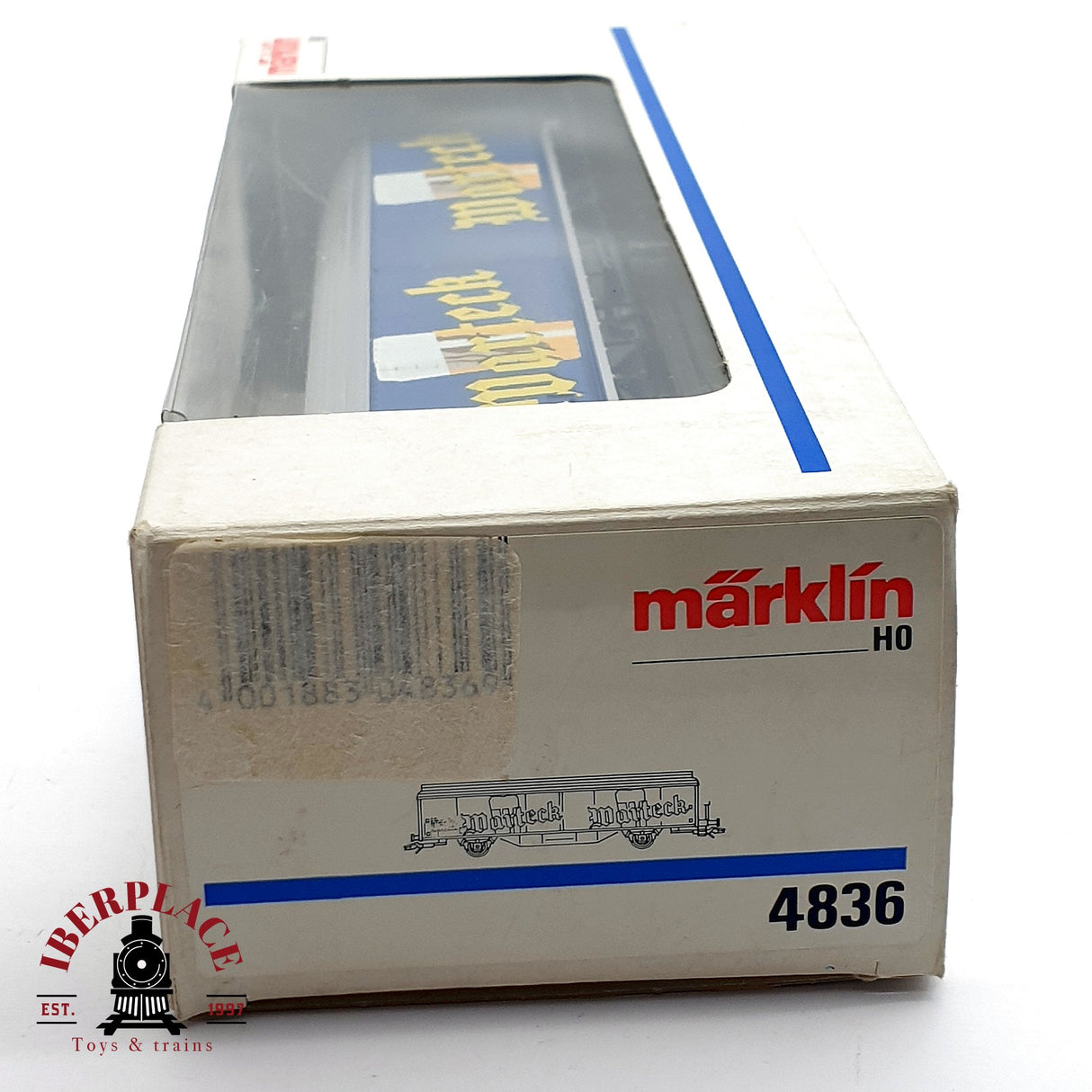 ♻️ AC Märklin 4836 vagón mercancias Warteck SBB CFF H0 escala 1:87 A28