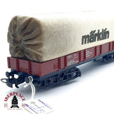 ♻️ AC Märklin 4475 vagón plataforma con lona DB 398 H0 escala 1:87 A28