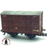 ♻️ DC Electrotren 1936 vagón jaula para ganado RENFE  H0 escala 1:87 A28
