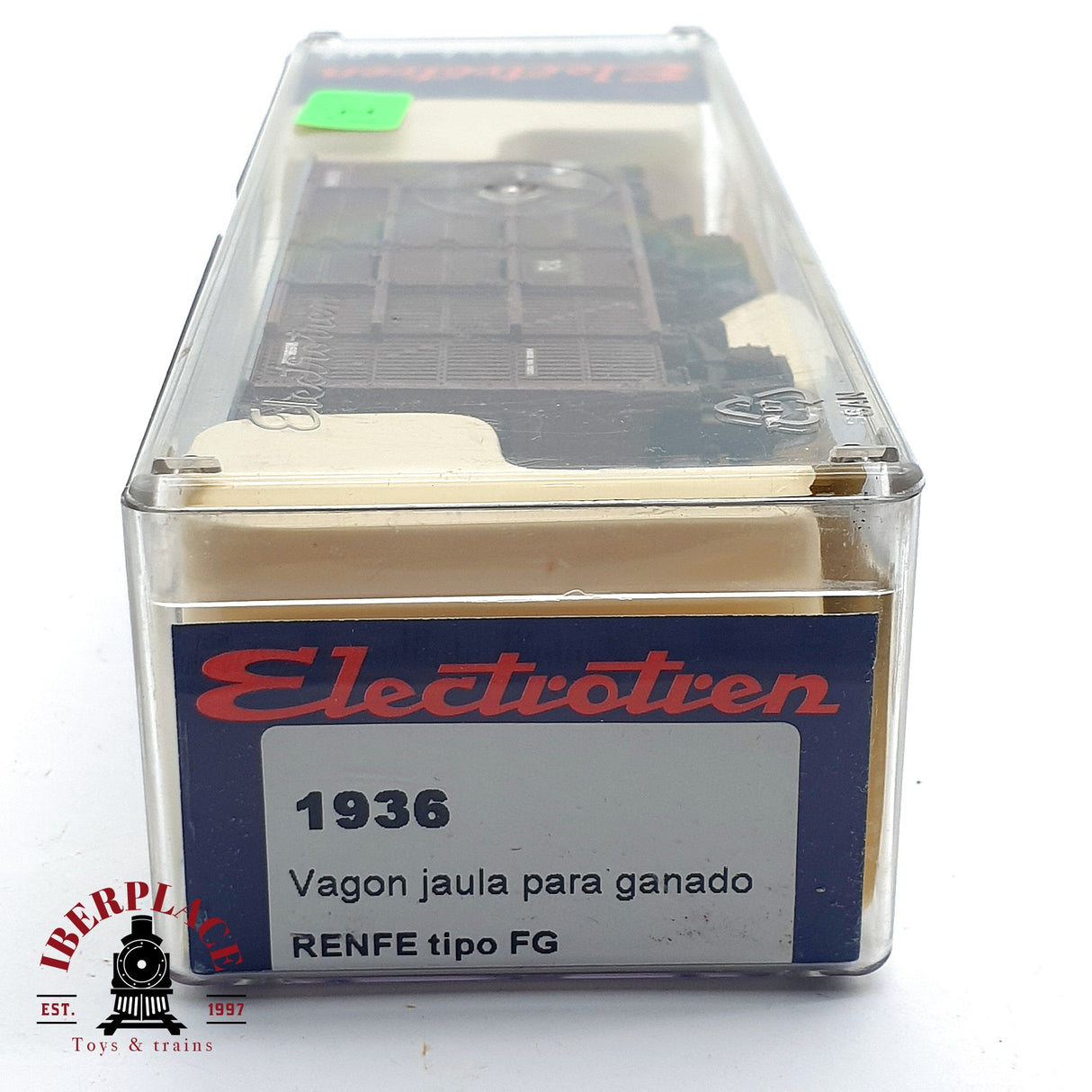 ♻️ DC Electrotren 1936 vagón jaula para ganado RENFE  H0 escala 1:87 A28