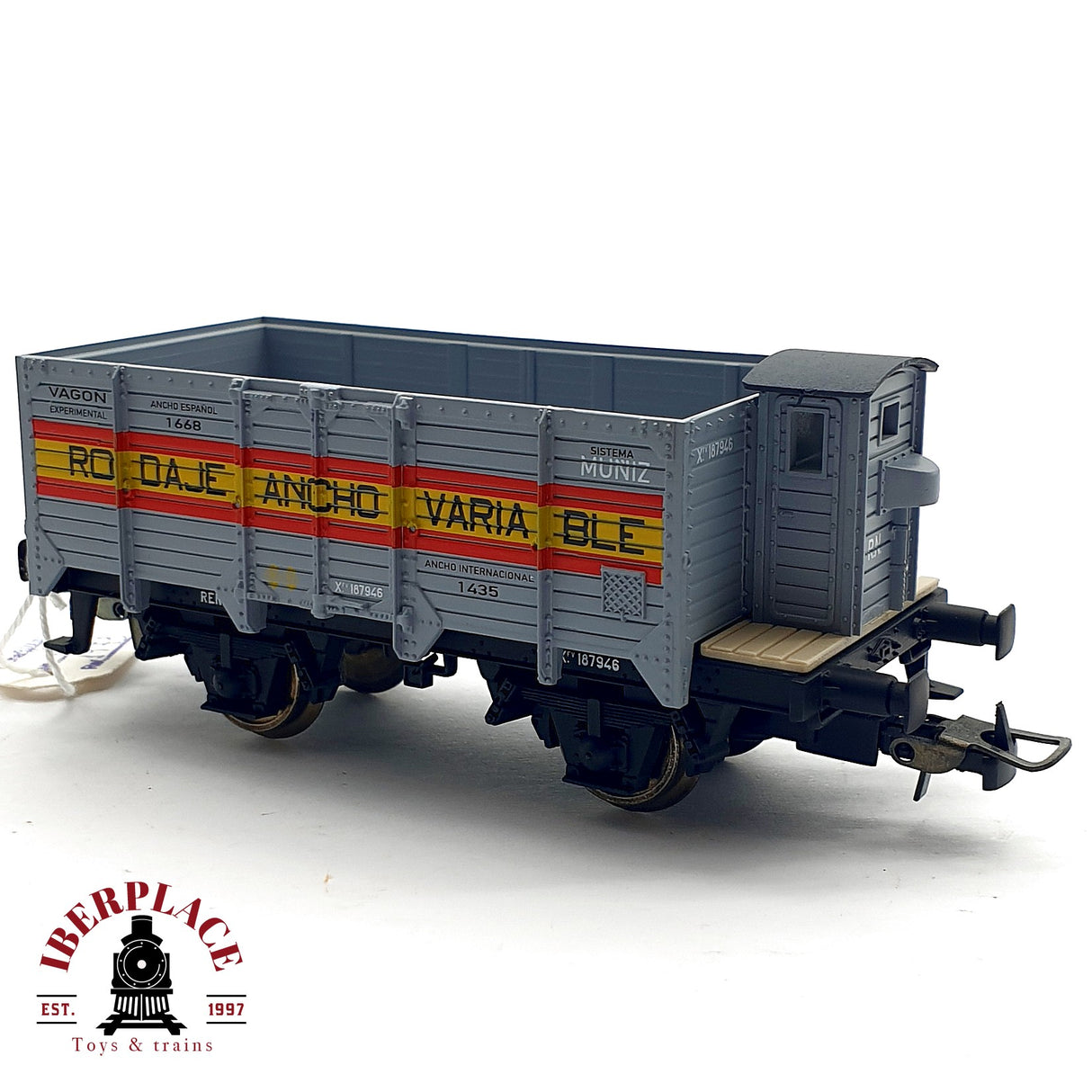 ♻️ DC Electrotren vagón abierto con garita experimental RENFE  H0 escala 1:87 A28