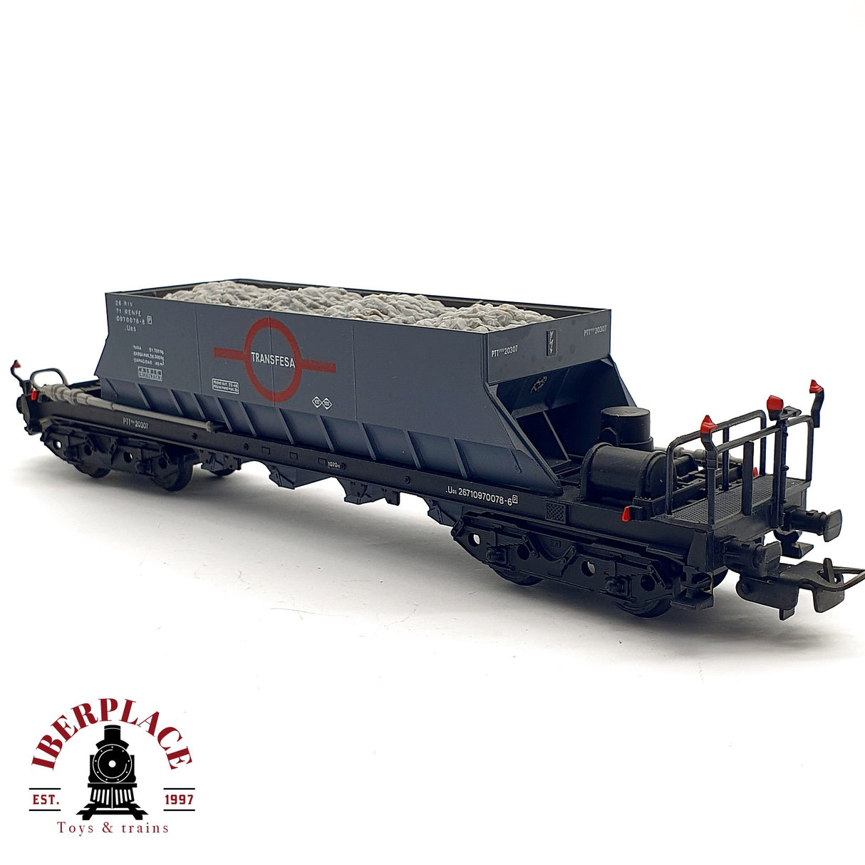 ♻️ DC Electrotren vagón tolva Transfesa RENFE 0970078-6  H0 escala 1:87 A28