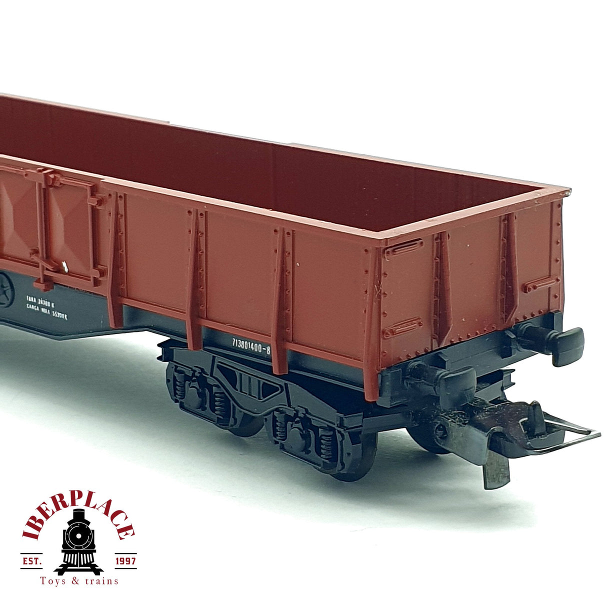 ♻️ DC IBERTREN vagón largo de bordes altos RENFE H0 escala 1:87 A28