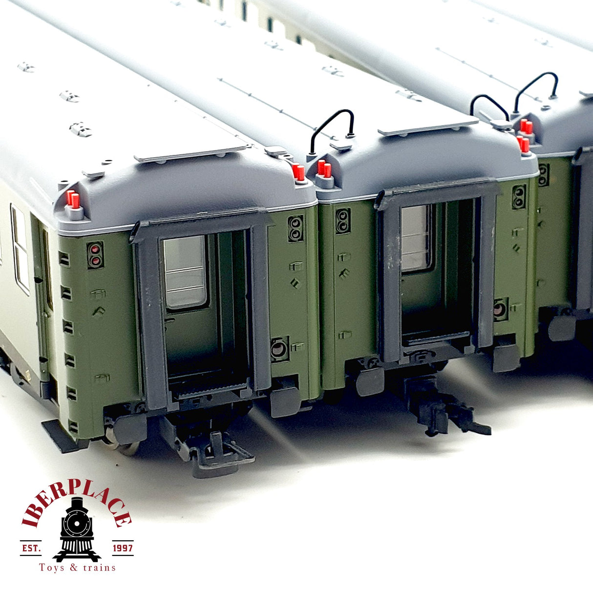 ♻️ 4x DC Electrotren vagones pasajeros y cafetería Clases 1-2 RENFE H0 escala 1:87 A28