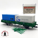 ♻️ DC Electrotren 1527K vagón contenedores congreso Feaaf Huelva 2000 H0 escala 1:87 A28