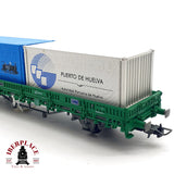 ♻️ DC Electrotren 1527K vagón contenedores congreso Feaaf Huelva 2000 H0 escala 1:87 A28
