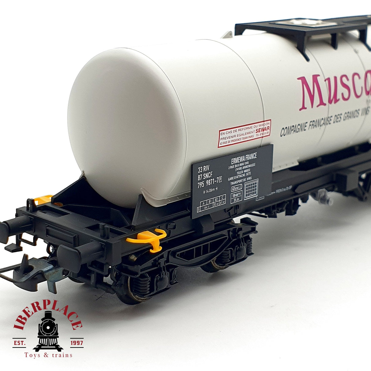 ♻️ DC Electrotren 5858K vagón cisterna Muscador SNCF H0 escala 1:87 A28