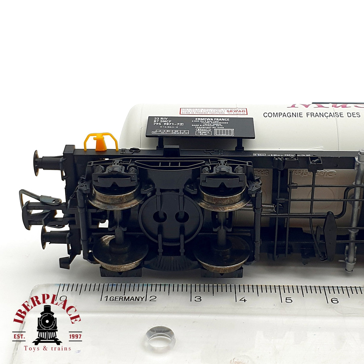 ♻️ DC Electrotren 5858K vagón cisterna Muscador SNCF H0 escala 1:87 A28