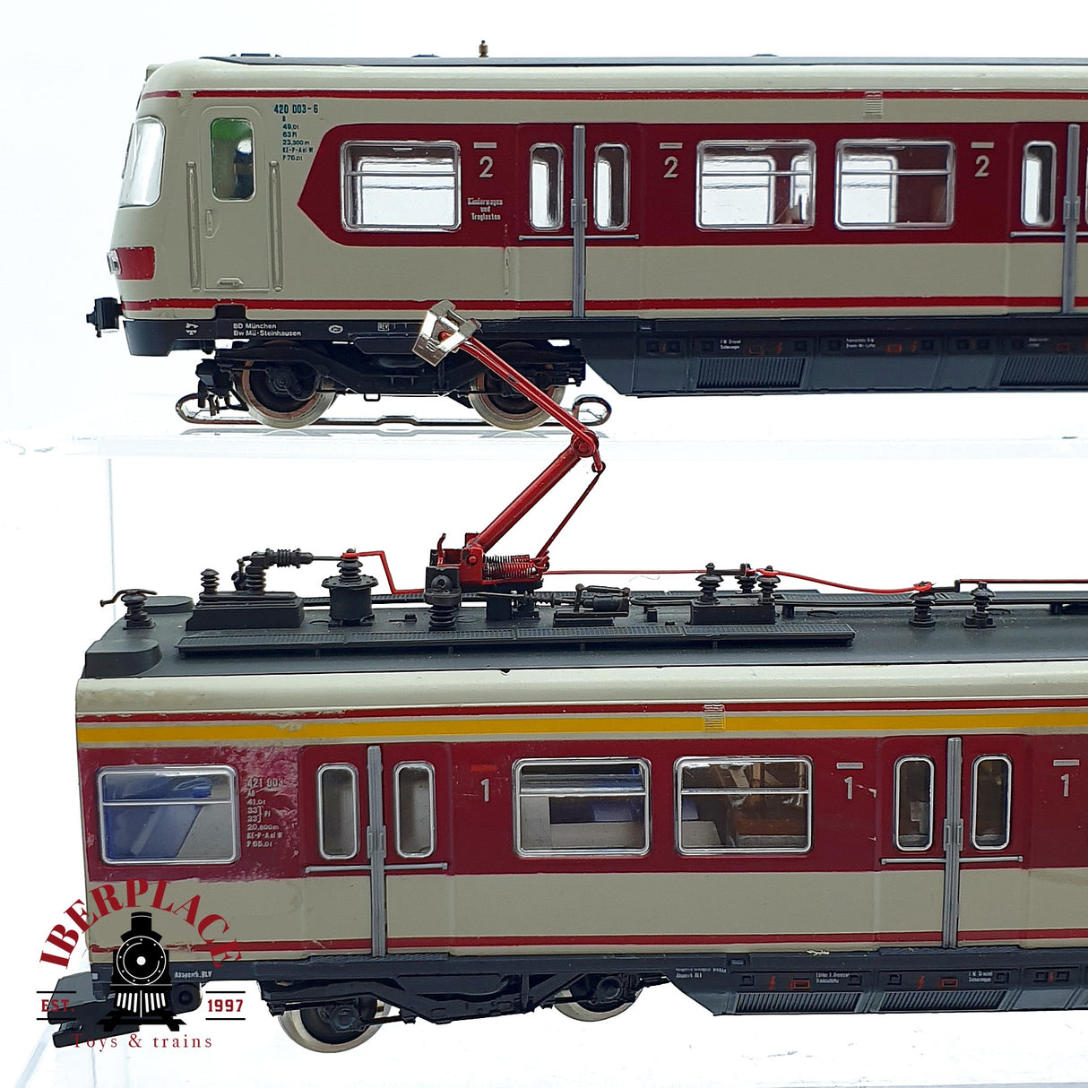 ♻️ AC Roco Tren electrico DB 421  003-5 clase 1-2 H0 escala 1:87 A28