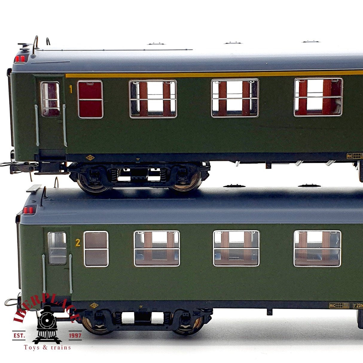 ♻️ 4x DC Electrotren vagones pasajeros y cafetería Clases 1-2 RENFE H0 escala 1:87 A28