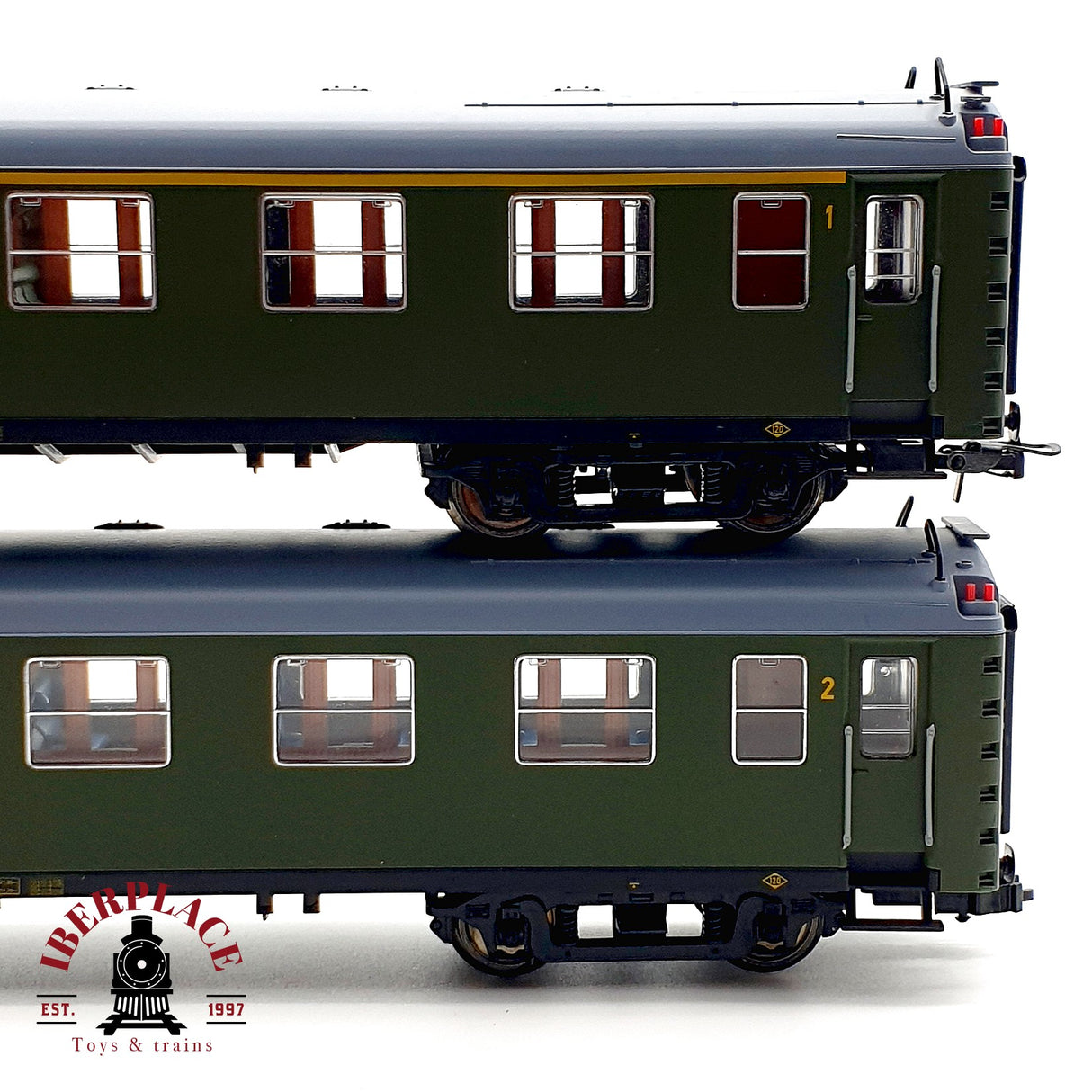 ♻️ 4x DC Electrotren vagones pasajeros y cafetería Clases 1-2 RENFE H0 escala 1:87 A28