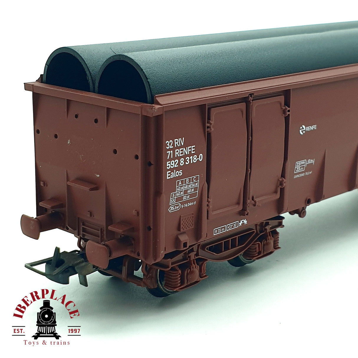 ♻️ DC Electrotren 5364K vagón cerrado FC Madrid 150 aniversario AAFCM RENFE H0 escala 1:87 A28