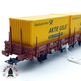 ♻️ DC Electrotren 1528K vagón contenedores Deutsche Post DB H0 escala 1:87 A28
