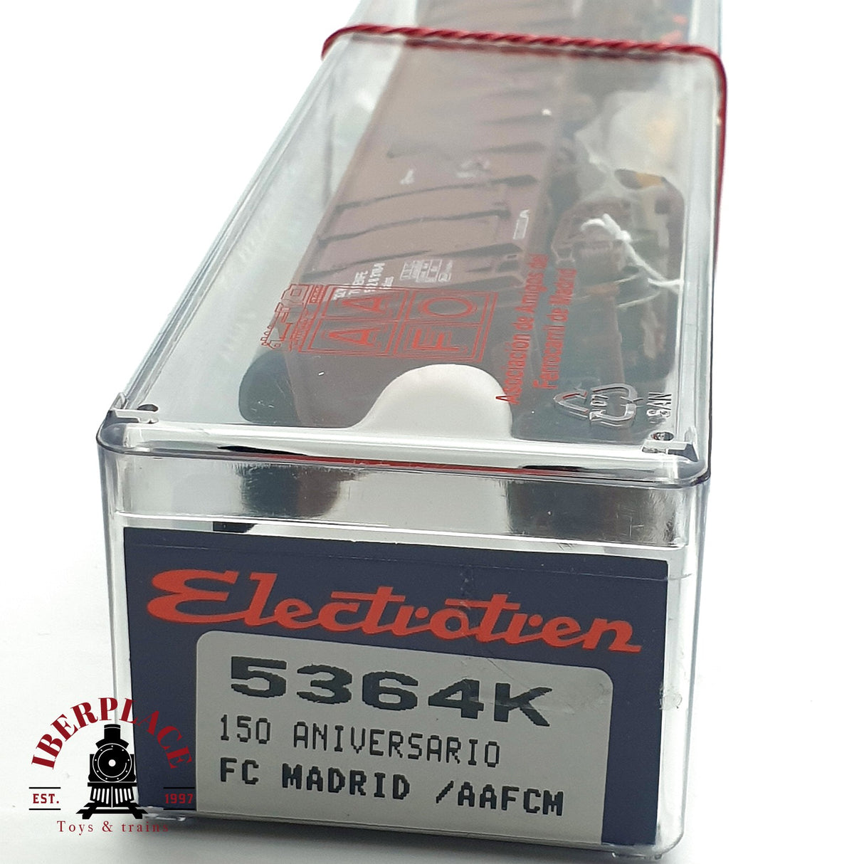♻️ DC Electrotren 5364K vagón cerrado FC Madrid 150 aniversario AAFCM RENFE H0 escala 1:87 A28