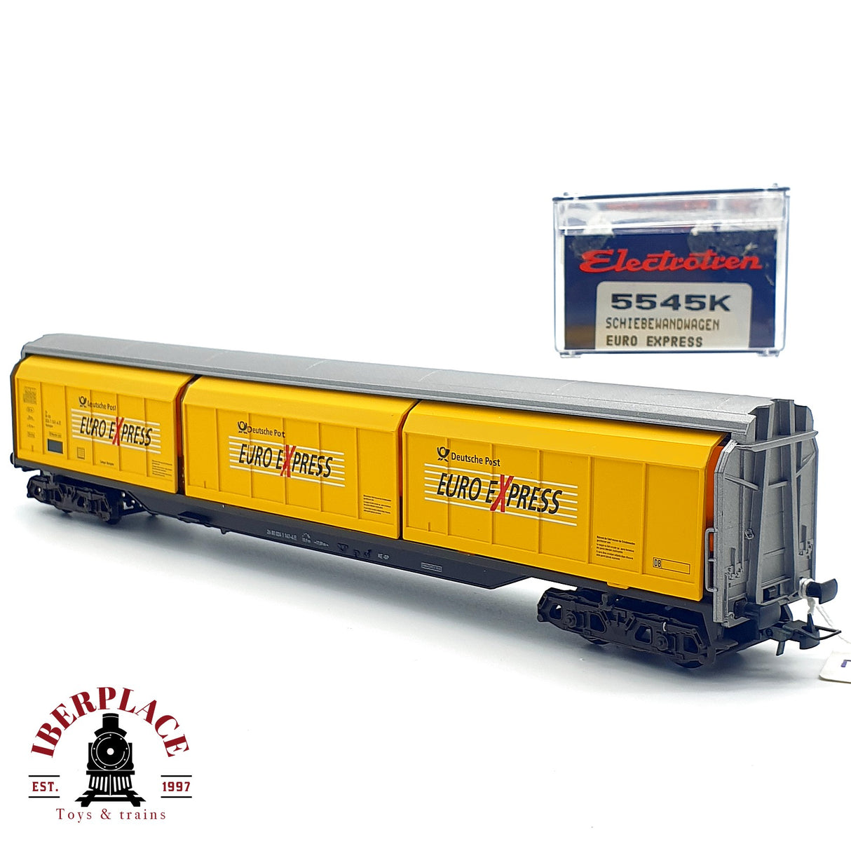 ♻️ DC Electrotren 5545K vagón correos euro Express Deutsche Post DB H0 escala 1:87 A28