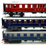 ♻️ 3x DC Märklin vagones pasajeros y restaurante DSG DB clases 1-2 H0 escala 1:87 A28