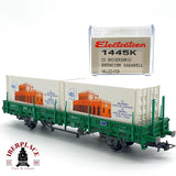 ♻️ DC Electrotren 1445K vagón contenedores estación sabadell RENFE H0 escala 1:87 A28