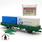 ♻️ DC Electrotren 1527K vagón contenedores congreso Feaaf Huelva 2000 RENFE H0 escala 1:87 A28