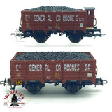 ♻️ DC Electrotren 1976 dos vagones General carbones RENFE RN H0 escala 1:87 A28
